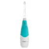 Bbluv Escova de dentes sônica de 2 estágios Sonik para bebês e crianças pequenas, branca/acqua New