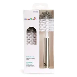 Munchkin Escova de garrafa de aço inoxidável Shine Outlet