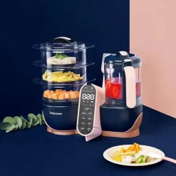 Babymoov Estação de refeições Duo XL | Processador de alimentos 6 em 1 com vapor, liquidificador multi-velocidade, aquecedor, descongelador e esterilizador Discount