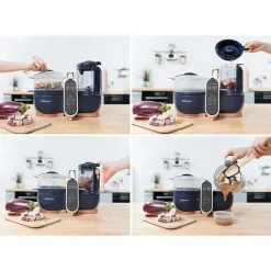 Babymoov Estação de refeições Duo XL | Processador de alimentos 6 em 1 com vapor, liquidificador multi-velocidade, aquecedor, descongelador e esterilizador Discount
