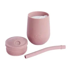 ezpz - Mini Copo + Sistema de Treinamento de Palha, Blush Fashion