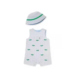 Little Me Fato de banho e chapéu Gator - Cinza Discount