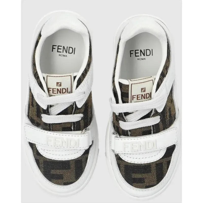fendi_baby__babylace_up_v_SKUhWfShzmn_1.webp Fendi Baby - Babylace Up Velcro Ff Detailed Sneakers Online