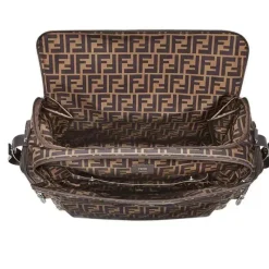 Fendi Baby - Bolsa de fraldas Zip-Up FF com logotipo Best
