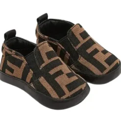Fendi Baby - Ff Allover Slip On Sapato de berço Outlet