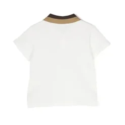 Fendi Baby - Polo de manga curta bordada para menino Outlet