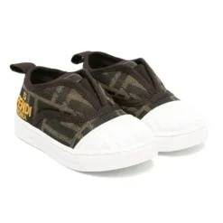 Fendi Baby - Tênis Tobacco Jacquard Júnior para Primeiros Passos Discount