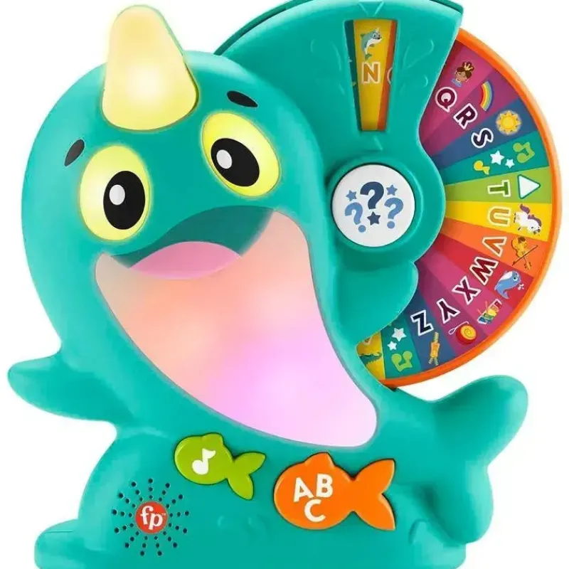 fisher_price__brinquedo_i_SKUNDpAd9Jd_0.webp Fisher-Price Fisher Price - Brinquedo infantil Linkimals aprendendo Narval com música de luzes interativas Hot