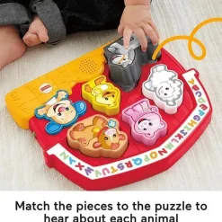 Fisher-Price Fisher Price - Brinquedo Quebra-Cabeça Quebra-Cabeça Brinquedo Quebra-Cabeça De Animais De Fazenda De Brinquedo Quebra-Cabeça Brinquedo De Brincar Fashion