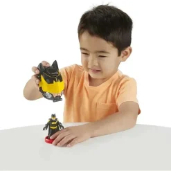 Fisher-Price Fisher Price - Imaginext DC Super Friends Batman Toy Head Shifters Figure &amp; Batwing Vehicle Set Hot