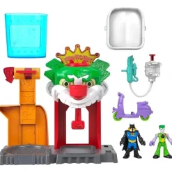 Fisher-Price Fisher Price - Imaginext DC Super Friends Batman Toy The Joker Funhouse Playset Trocadores de cores com 2 figuras Sale