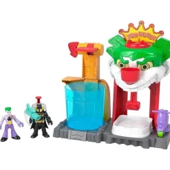 Fisher-Price Fisher Price - Imaginext DC Super Friends Batman Toy The Joker Funhouse Playset Trocadores de cores com 2 figuras Sale