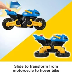 Fisher-Price Fisher Price - Imaginext DC Super Friends Brinquedo do Batman Figura articulável e Batciclo transformador New