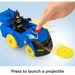 Fisher-Price Fisher Price - Imaginext DC Super Friends Batman Toys Head Shifters Figure &amp; Batmobile Vehicle Set Outlet