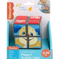 Fisher-Price Fisher Price - Laugh &amp; Learn Baby Learning Toy Cubo de atividades para cachorrinhos com luzes e música Hot