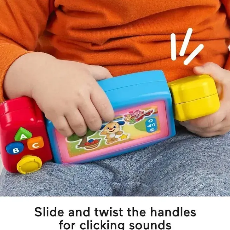 fisher_price__ria_e_apren_SKU5MX4Jweu_3.webp Fisher-Price Fisher Price - Ria e aprenda brinquedo para bebês e crianças pequenas Twist & Learn Gamer Finja videogame com luzes e música Sale