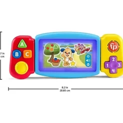 Fisher-Price Fisher Price - Ria e aprenda brinquedo para bebês e crianças pequenas Twist & Learn Gamer Finja videogame com luzes e música Sale