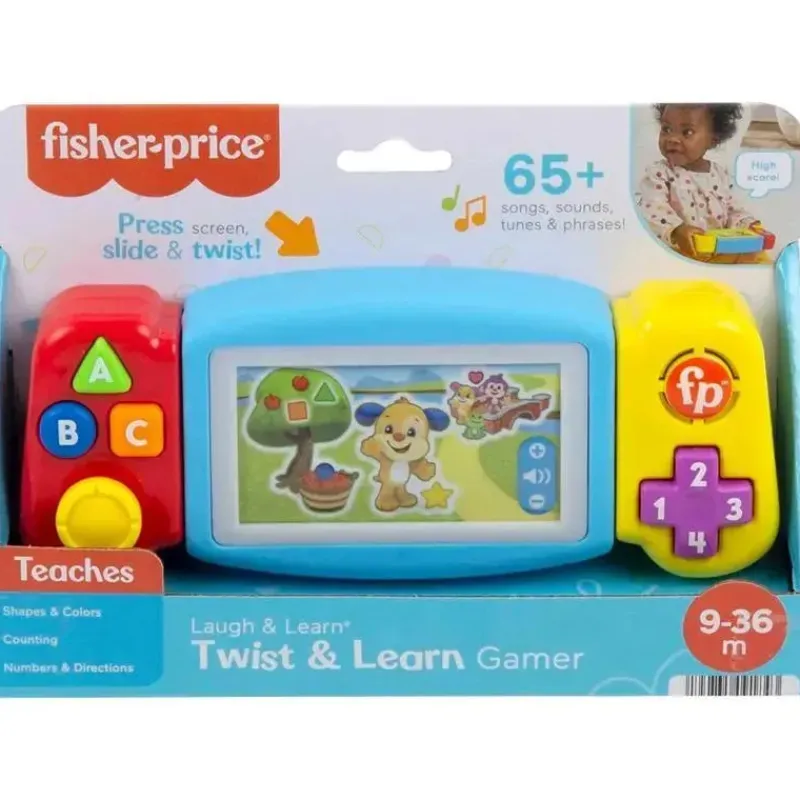 fisher_price__ria_e_apren_SKU5MX4Jweu_5.webp Fisher-Price Fisher Price - Ria e aprenda brinquedo para bebês e crianças pequenas Twist & Learn Gamer Finja videogame com luzes e música Sale