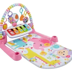Fisher-Price Fisher Price - Tapete de ginástica de piano Kick &amp; Play Deluxe, rosa Sale