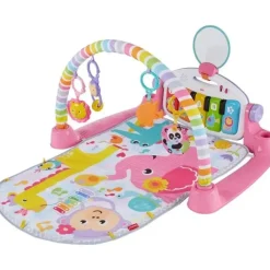 Fisher-Price Fisher Price - Tapete de ginástica de piano Kick &amp; Play Deluxe, rosa Sale