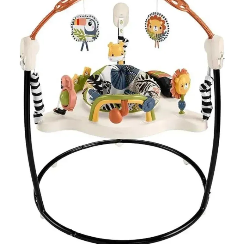fisherprice__centro_de_at_SKUjtPdlNk3_0.webp Fisher-Price - Centro de atividades Baby Bouncer Palm Paradise Jumperoo com luzes musicais, sons e brinquedos de desenvolvimento? New