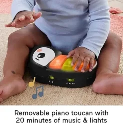 Fisher-Price - Centro de atividades Baby Bouncer Palm Paradise Jumperoo com luzes musicais, sons e brinquedos de desenvolvimento? New