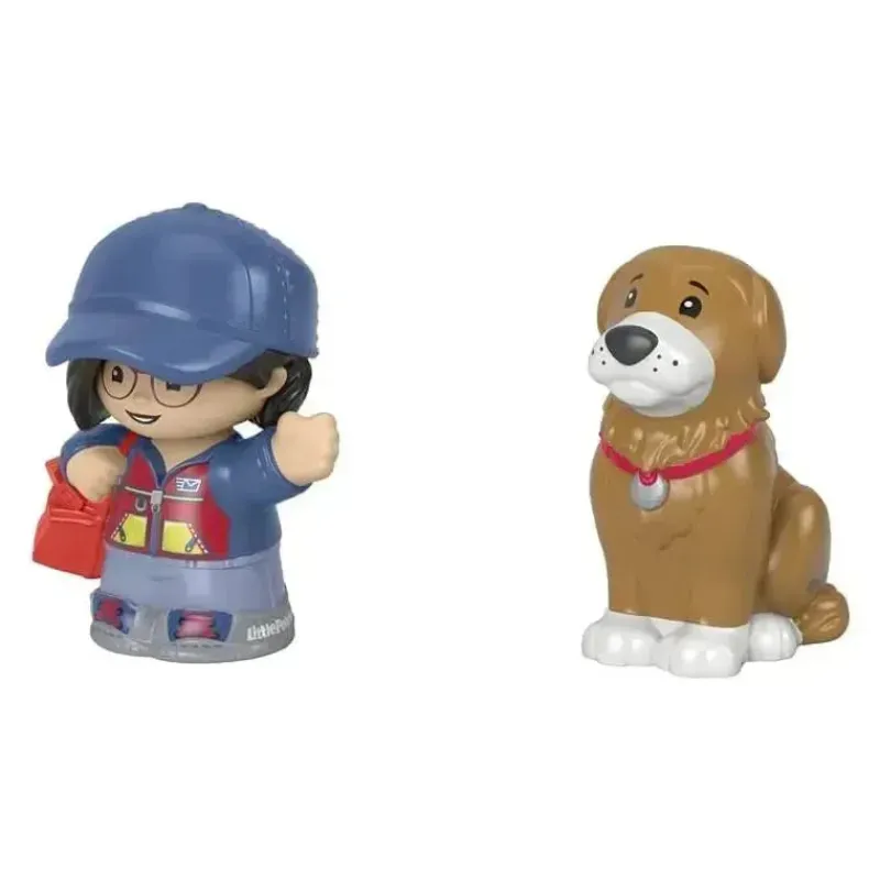 fisherprice__little_peopl_SKUANWCP9Fu_3.webp Fisher-Price - Little People, Mail Person Girl And Brown Dog New