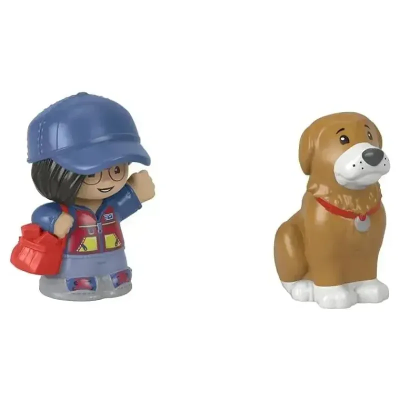 fisherprice__little_peopl_SKUANWCP9Fu_4.webp Fisher-Price - Little People, Mail Person Girl And Brown Dog New