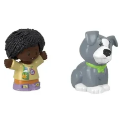 Fisher-Price - Little People, Girl And Grey Dog Outlet