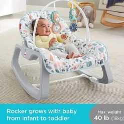 Fisher-Price Infant-to-Toddler Rocker, Pebbles Hot