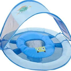 Swimways Flutuador Baby Spring com Canopy Upf 50 em azul Hot