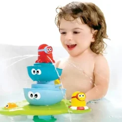 Yookidoo Fonte de banheira de brinquedo de banho de spray Stack 'N' Fashion