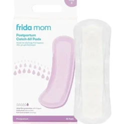 FridaBaby Frida Baby - Almofadas pós-parto Frida Mom, almofadas maxi para cuidados femininos à prova de vazamentos, 6 camadas de proteção, 18 quilates Fashion
