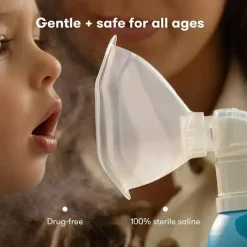 FridaBaby Frida Baby - Inalador nasal NoseFrida Saline Mist, Saline Inhaler acalma nariz entupido e dor de garganta Outlet