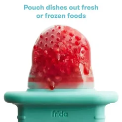 FridaBaby - Alimentador Push Pop, Alimentador de Frutas para Bebês, 1 Contagem, Azul-petróleo Sale