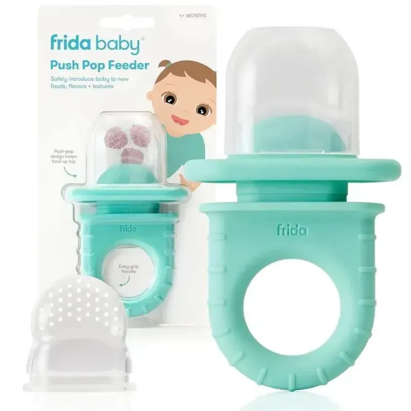 fridababy__alimentador_pu_SKUbmBAfQAA_0.webp FridaBaby - Alimentador Push Pop, Alimentador de frutas para bebês, 3 contagens, azul-petróleo Sale