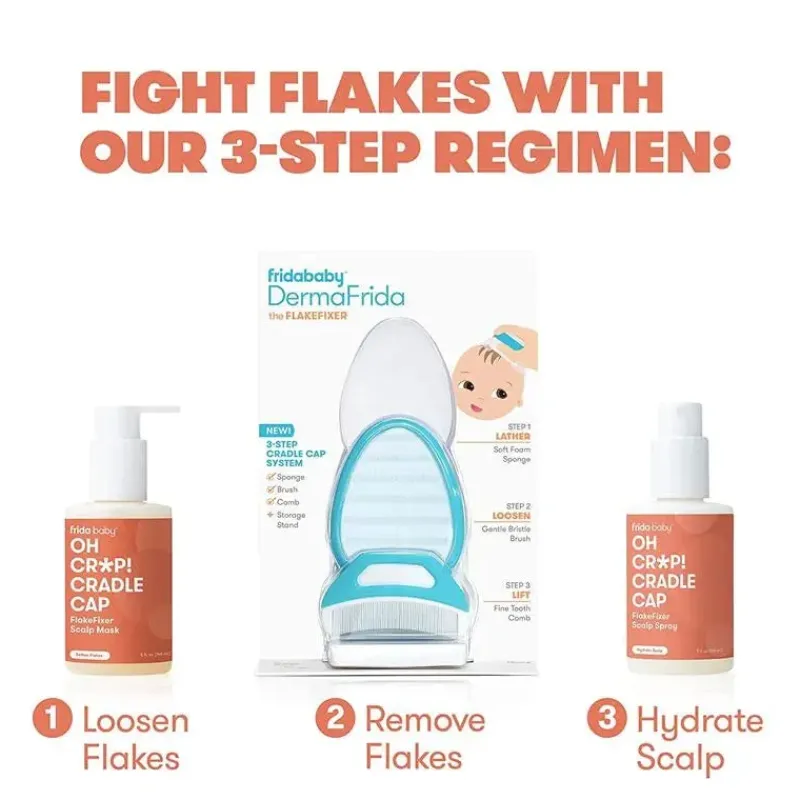 fridababy__dermafrida_the_SKUXi7kWpZU_4.webp FridaBaby - DermaFrida The FlakeFixer 3-Step Cradle Cap System Sale