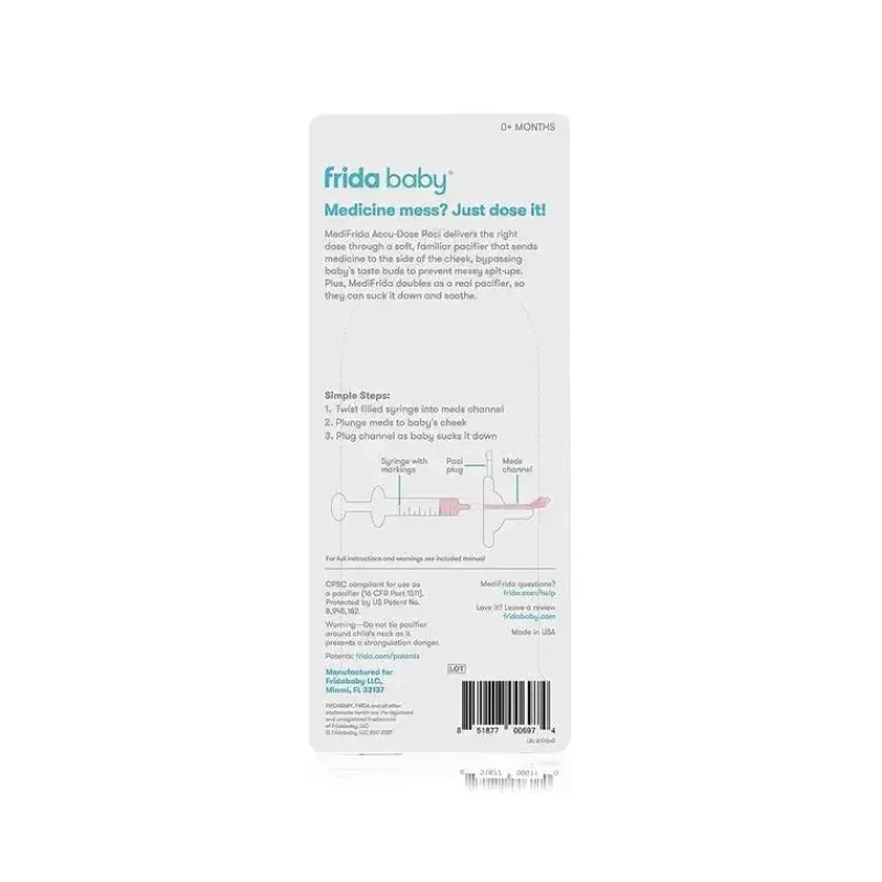 fridababy__medifrida_accu_SKUV1ydLMGS_4.webp FridaBaby - MediFrida Accu-Dose Dispensador de Medicamentos de Chupeta New