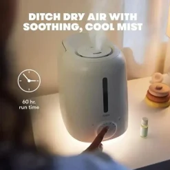 FridaBaby - Umidificador XL Cool Mist 3 em 1 para salas grandes + difusor, luz noturna Hot