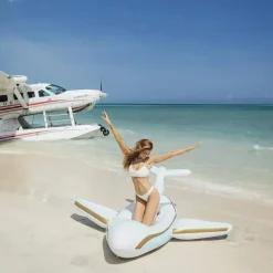 Funboy - Flutuador inflável gigante para piscina de avião a jato particular de luxo Clearance