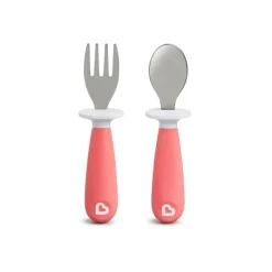 Munchkin Garfo e colher Rase Toddler 1PK (variedade dinâmica) New