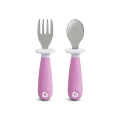 Munchkin Garfo e colher Rase Toddler 1PK (variedade dinâmica) New