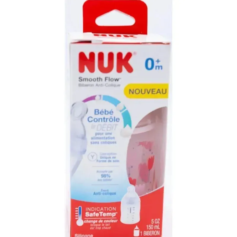 garrafa_anticlica_nuk_oz__SKUQcrrqzTA_0.webp Nuk Garrafa anti-cólica 5oz de fluxo suave, design rosa transparente 1 unidade Clearance