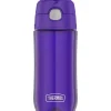 Thermos Garrafa plástica de hidratação térmica funtainer com tampa de bico 16 onças, roxo Clearance
