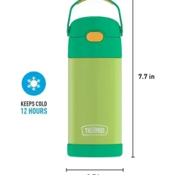 Thermos Garrafa Funtainer 12 Oz, Lima/Laranja Hot