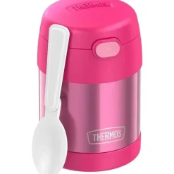 Thermos Garrafa térmica - 10 onças. Comida funtainer não licenciada de aço inoxidável, rosa com colher Clearance