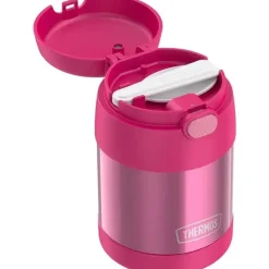Thermos Garrafa térmica - 10 onças. Comida funtainer não licenciada de aço inoxidável, rosa com colher Clearance