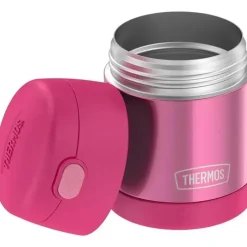 Thermos Garrafa térmica - 10 onças. Comida funtainer não licenciada de aço inoxidável, rosa com colher Clearance