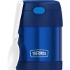 Thermos Garrafa térmica - 10 onças. Comida funtainer de aço inoxidável não licenciada, azul com colher Online
