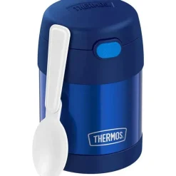 Thermos Garrafa térmica - 10 onças. Comida funtainer de aço inoxidável não licenciada, azul com colher Online